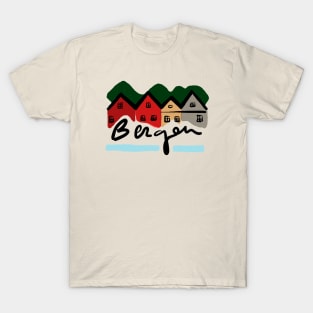 Bergen Houses Norway T-Shirt